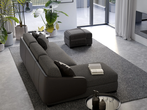 VIVIEN - Sectional fabric sofa with chaise longue - Sofa by Milano Bedding
