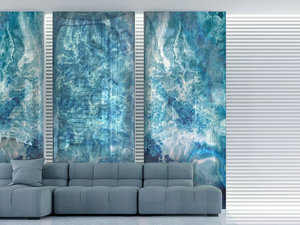 ELECTRIC OCEAN - Glass Decorative panel - Styling by MILLE997