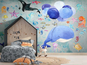 MARINE DREAM - Motif nonwoven kids wallpaper - Wallpaper by MILLE997