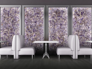 PURPLE GEM - Glass Decorative panel - Styling by MILLE997