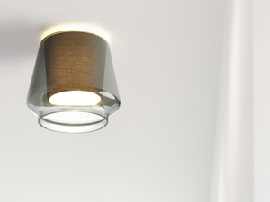 ALEVE - Blown glass ceiling lamp - Ceiling lamp by Millelumen