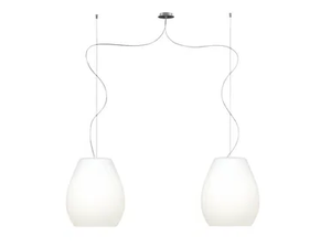 BAGAN 2 - Blown glass pendant lamp - Ceiling lamp by Millelumen