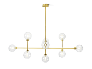 DOM 9 - Borosilicate glass pendant lamp - Ceiling lamp by Miloox