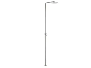 OLIVIA 0801T - Floor standing stainless steel shower panel with overhead shower - Shower panel by MINA