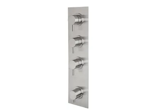 STIRIANA 66P4 - Stainless steel shower tap with plate - Shower by MINA