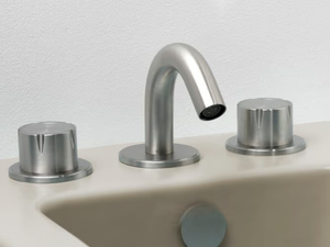 SYNTH 4890 - 3 hole countertop stainless steel bidet mixer - Tap by MINA