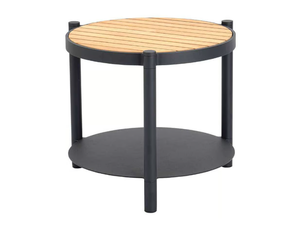 MINDO 107 - Round teak garden side table - Side table by Mindo