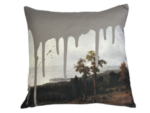 ARTISTIC CUSHION GREY - Square canvas cushion - Accessories by Mineheart
