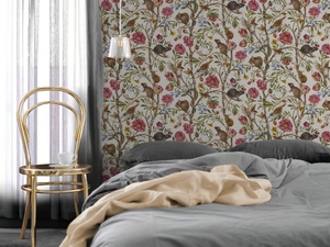 BACK TO NATURE - Non-woven paper wallpaper strip with floral pattern - Wallpaper by Mineheart
