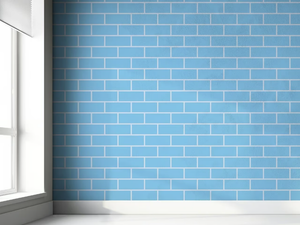BRICK OUTLINE - Motif Ecological non-woven paper wallpaper - Wallpaper by Mineheart