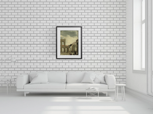 BRICK OUTLINE - Non-woven paper wallpaper - Wallpaper by Mineheart