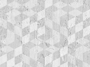 GEOMETRIC CUBES - Geometric non-woven paper wallpaper strip - Wallpaper by Mineheart