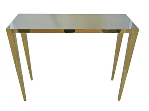 GOLD - Rectangular steel console table - Console by Mineheart