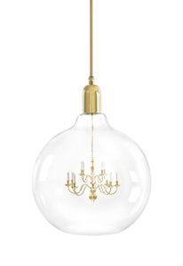 KING EDISON GRANDE - Blown glass pendant lamp - Ceiling lamp by Mineheart