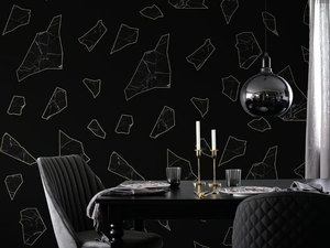 MARBLE FRAGMENT - Motif fire retardant non-woven paper wallpaper - Wallpaper by Mineheart