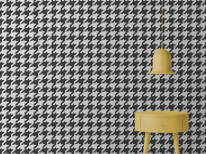 PIED DE POULE - Wall effect optical non-woven paper wallpaper - Wallpaper by Mineheart