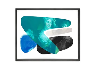 SHAPE AND COLOUR BLUE - Canvas print - Styling by Mineheart