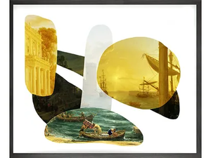 SHAPE AND COLOUR YELLOW - Canvas print - Styling by Mineheart