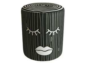 SLEEPING LOG - Round polyester pouf - Pouf by Mineheart