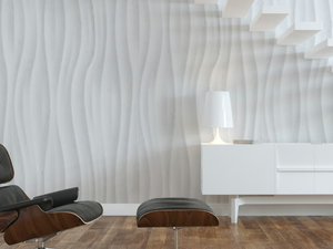 WAVES - Contemporary style Ecological 3D effect paper wallpaper strip - Wallpaper by Mineheart