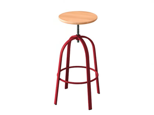 FERROVITOS - Stool height-adjustable with footrest - Stool by Miniforms