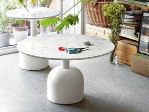 ILLO - Round natural stone coffee table - Coffee table by Miniforms
