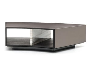 AMBER - Low coffee table with storage space - Coffee table by Minotti