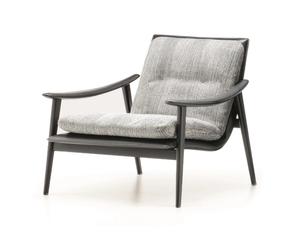 FYNN SADDLE HIDE - Tanned leather armchair with armrests - Armchair by Minotti