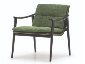 FYNN SADDLE HIDE - Tanned leather easy chair with armrests - Armchair by Minotti