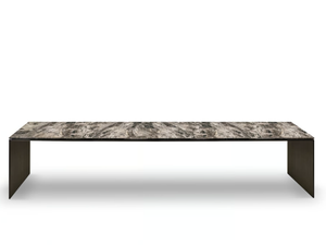 LINHA - Rectangular marble table - Table by Minotti