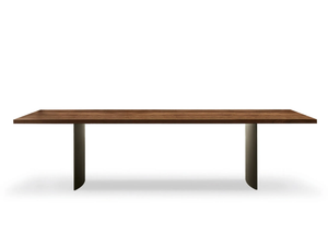 LINHA - Rectangular wooden table - Table by Minotti