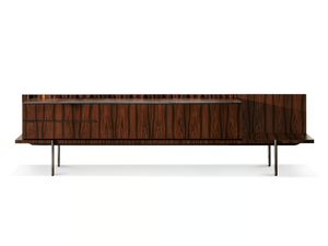 SUPERQUADRA - Sideboard in rosewood and ash - Cabinet by Minotti
