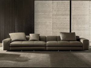 YVES SUITE - Sectional leather sofa - Sofa by Minotti