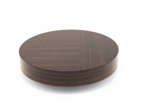 GEMINI - Low round ebony coffee table - Coffee table by MisuraEmme