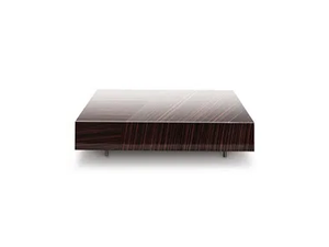 GEMINI - Low square ebony coffee table - Coffee table by MisuraEmme