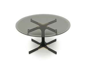 JANUS - Round glass coffee table - Coffee table by MisuraEmme