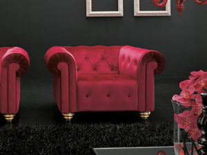 ALTAIS - Tufted armchair with armrests - Armchair by MitoHome