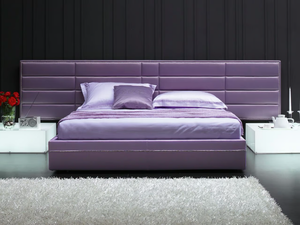 SIRIO - Storage bed with upholstered headboard - Bed frame by MitoHome
