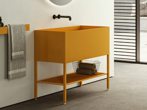 DOOR - Freestanding metal washbasin - Door by Moab
