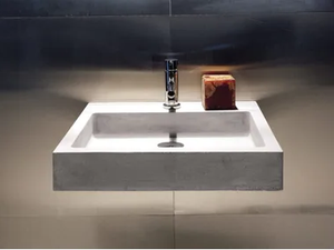 ELLE - Wall-mounted square cement washbasin - Washbasin by Moab
