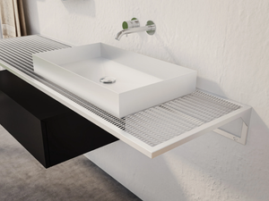 FRAMED METAL - Expanded metal washbasin countertop - Washbasin by Moab