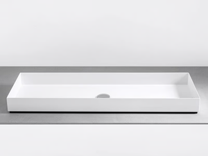 INDUSTRIAL LINE - Countertop rectangular metal washbasin - Washbasin by Moab