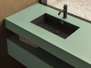PLANE H.14 - Single wooden washbasin countertop - Washbasin by Moab
