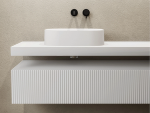 PLANE H.6 - Single wooden washbasin countertop - Washbasin by Moab