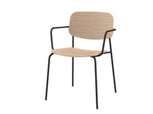 CAP 14 WFB - Wooden chair with armrests - Chair by Mobboli