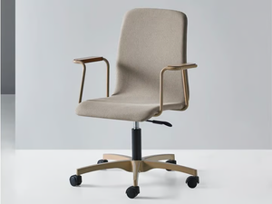 HUG 12 A C/B - Swivel task chair with 5-Spoke base with castors - Office Chair by Mobboli