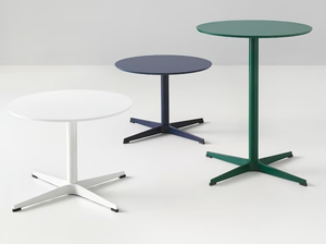 WIDE - Round MDF coffee table with 4-star base - Coffee table by Mobboli