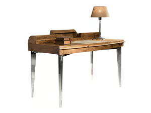 CORONA - Rectangular wooden writing desk with drawers - Desk by Mobi