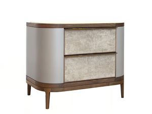 MANHATTAN - Wooden bedside table with drawers - Side table by Mobi