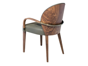 RITA - Upholstered leather chair - Chair by Mobi